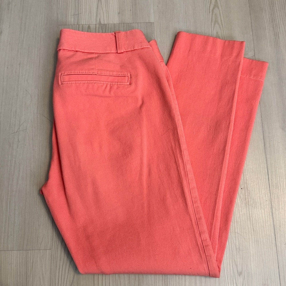 Like New Banana Republic Size 0 Sloan Fit Cropped Pants ~ Coral